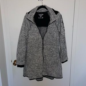 Calvin Klein Performance Knit Full Zip Hooded Coat